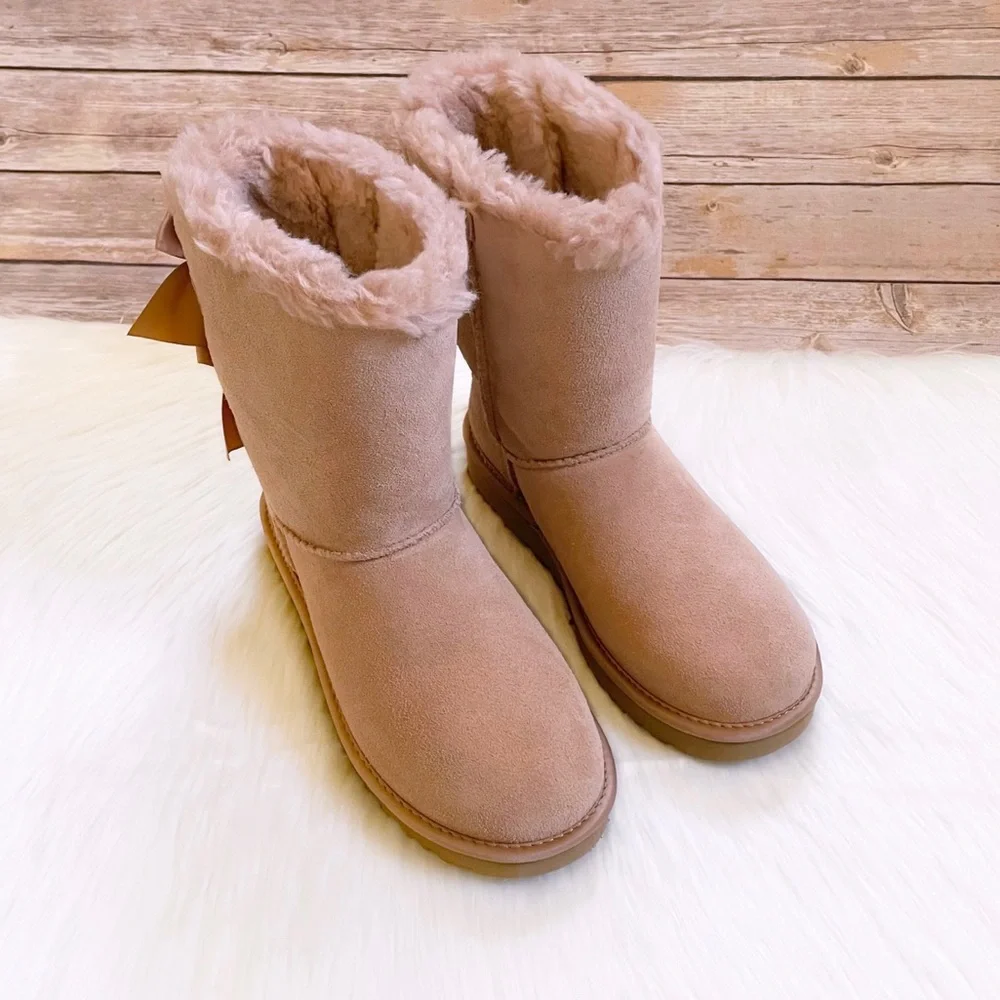 UGG Bailey Bow Satin Boots In Arroyo - Picture 3 of 7